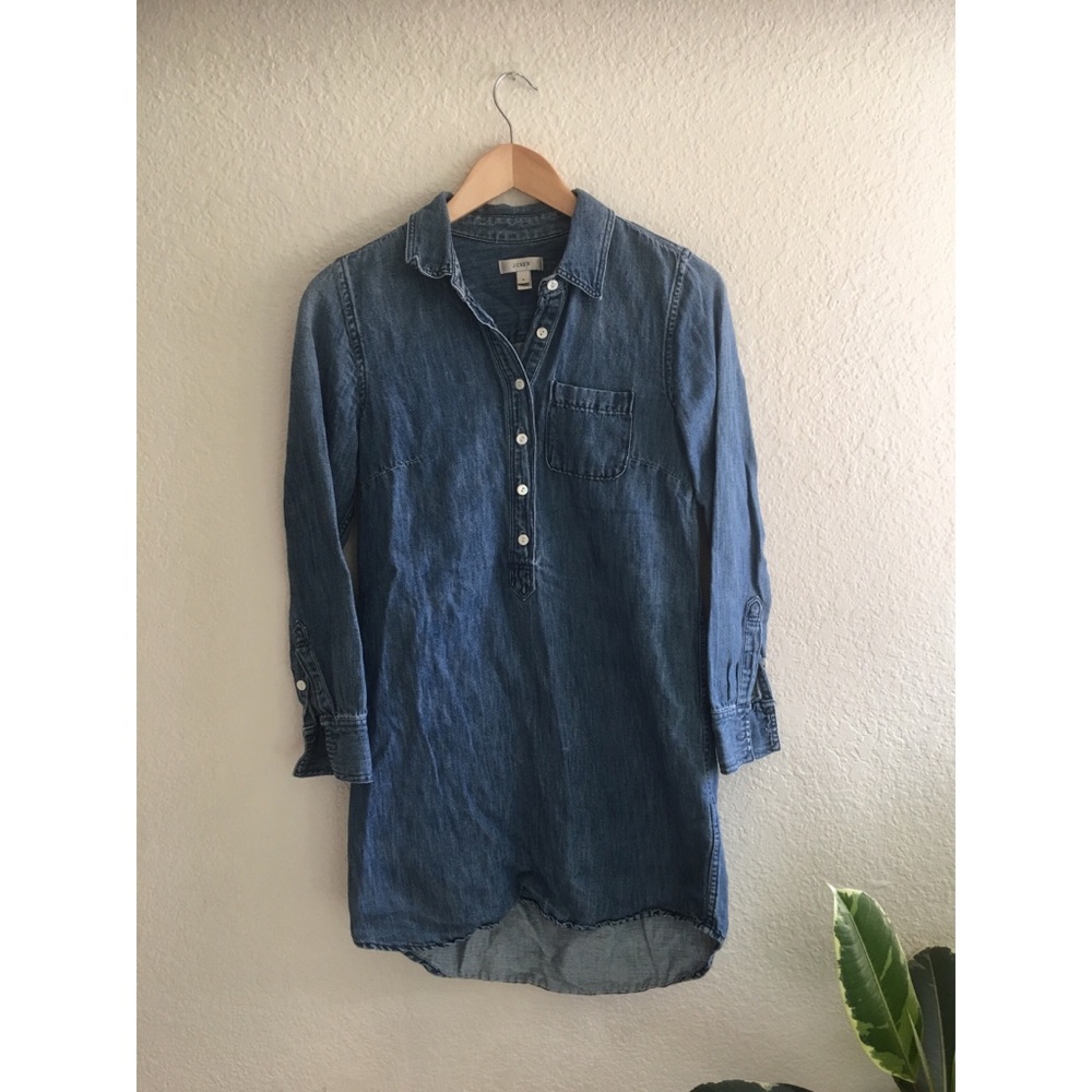 J. Crew denim shirt dress